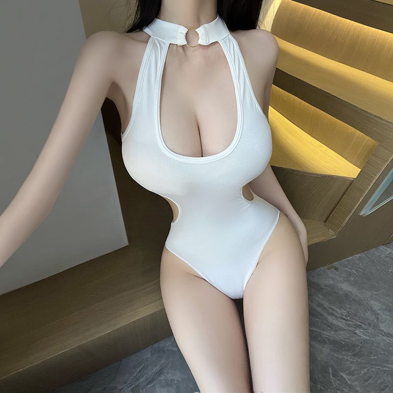 T-1036 Sexy Open-Crotch Bodysuit for Women, Reversible & Easy-Take-Off, Seductive Lingerie