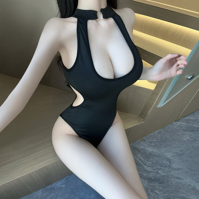 T-1036 Sexy Open-Crotch Bodysuit for Women, Reversible & Easy-Take-Off, Seductive Lingerie