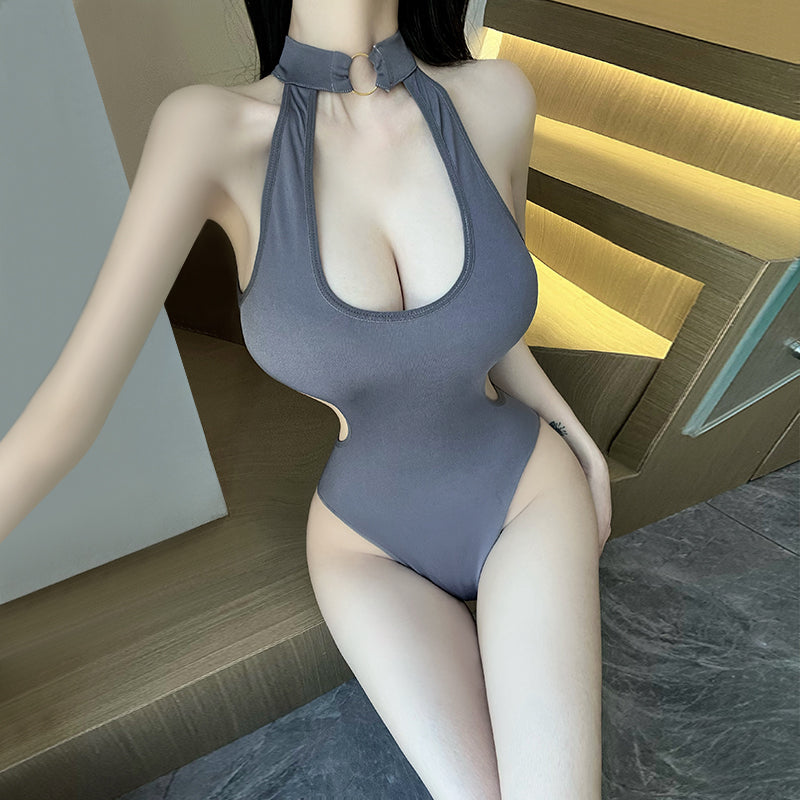T-1036 Sexy Open-Crotch Bodysuit for Women, Reversible & Easy-Take-Off, Seductive Lingerie