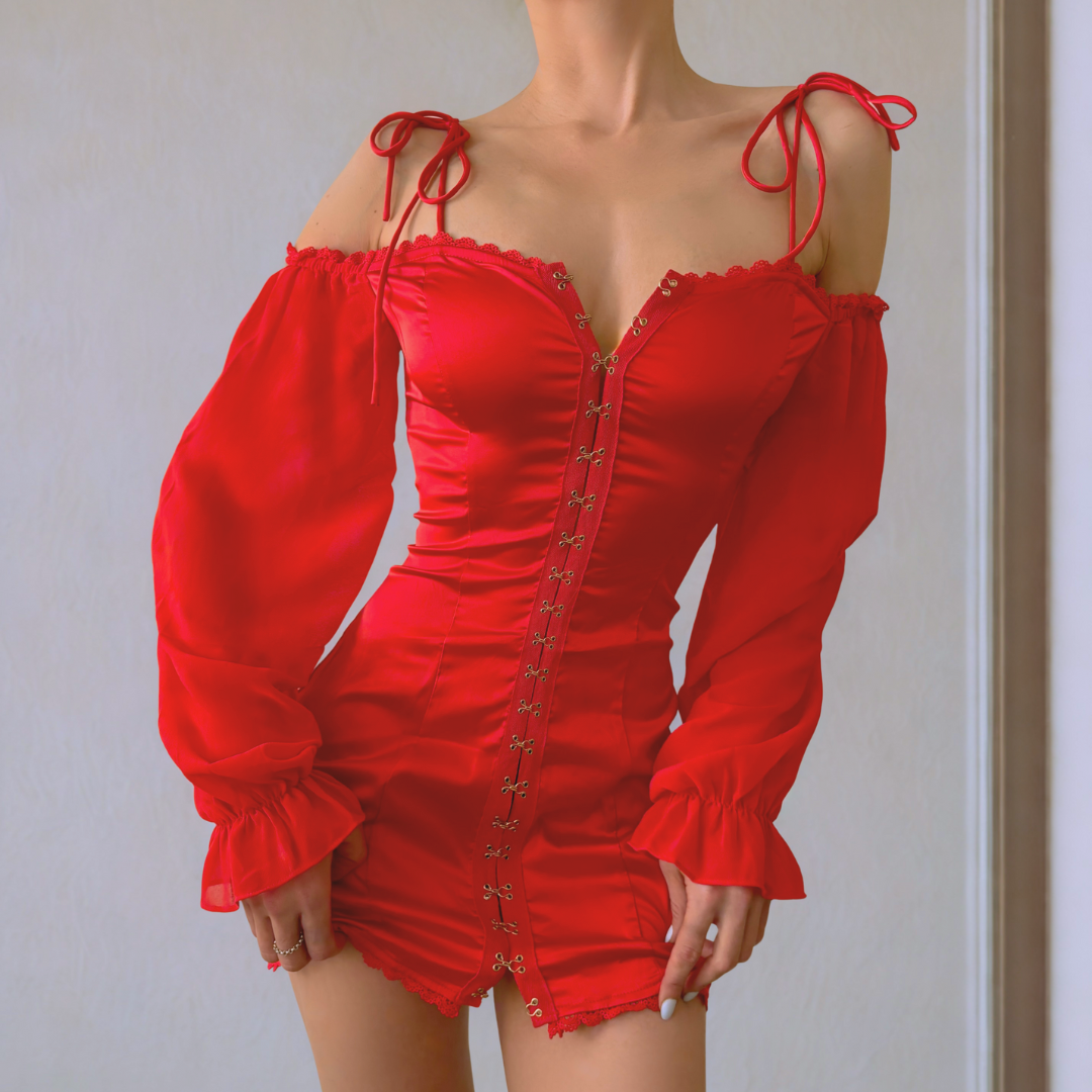 Heartbreaker Corset Dress and Panty Set